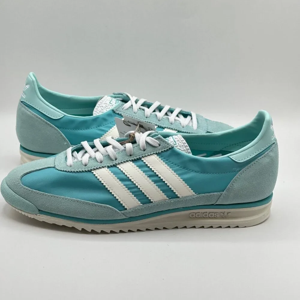 Women's Adidas SL 72 OG Shoes Easy Mint / Semi Flash Aqua / Off White JI0199 NEW - Picture 8 of 10
